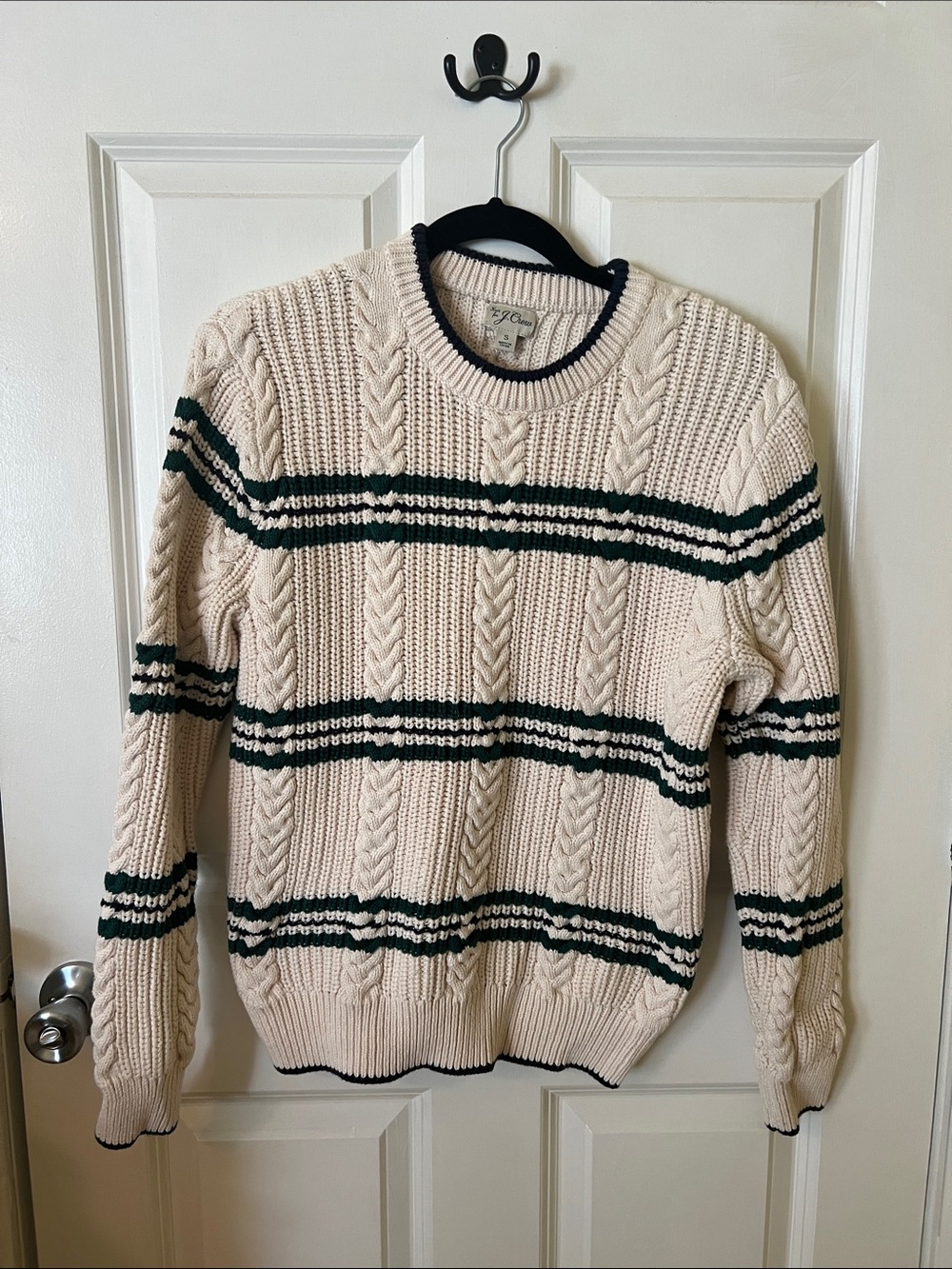 J. Crew Chunky Knit Striped Sweater